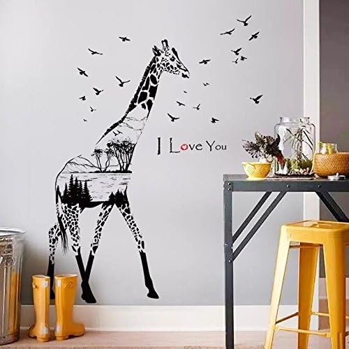 Removable Vinyl Wall Decal Giraff living room girls baby room quote Stickers Home Room DIY Home Decor