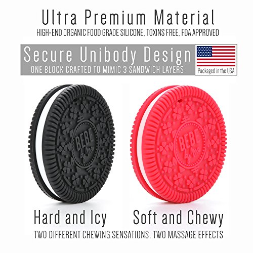 Bebe Cookie Teethers & Gum Massagers, 1 Hard & 1 Soft