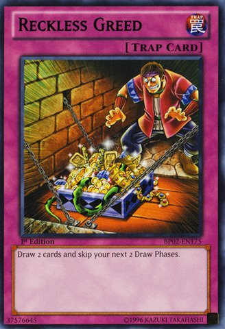 Yu-Gi-Oh! - Reckless Greed (BP02-EN175) - Battle Pack 2: War of the Giants - 1st Edition - Rare