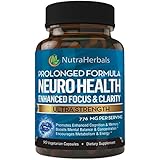 Brain Booster Supplement -90 Day Supply- Nootropics Support Mental Clarity, Memory &amp; Focus. Scientifically Formulated For Prolonged Performance - DMAE, Bacopa Monnieri, Rhodiola Rosea.