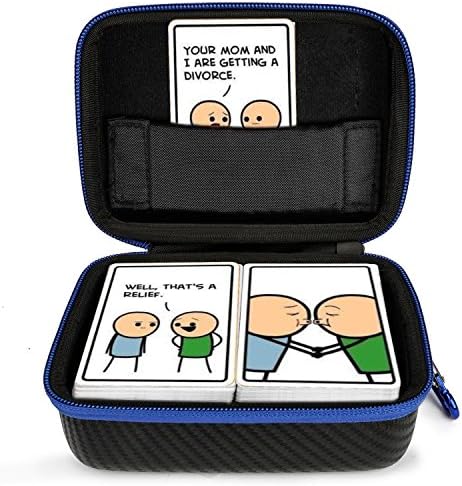 DOUBI Carrying Case for Joking Hazard - fits up to 400 cards , for Expansion Pack Toking Hazard by Joking Hazard, Deck Enhancement #1