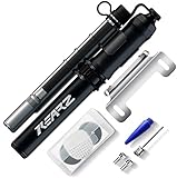 Mini Bicycle Pump, 260 PSI, Schrader & Presta Valve, For Any Bike Tire, With Flexible Hose, Even Air Shock