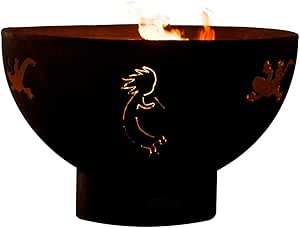 Amazon Com Fire Pit Art Kokopelli Liquid Propane Fire Pit Bowl