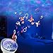 Night Light Projector Ocean Wave,Baby Nursery Music Night Lamp 12 LED and 7 Colors with Remote Control, Sleep Soothing Bedside Lamp Home Decor Light for Kids Gift (White)