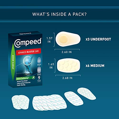 Compeed Advanced Blister Care 9 Count Sports Mixed (2 Packs