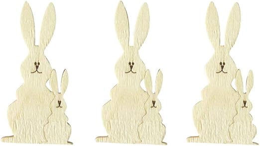 wooden rabbits