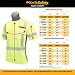 KwikSafety - Charlotte, NC - Renaissance Man Short Sleeve Safety Shirt - Fishbone Tape - Class 2 ANSI OSHA High Vis Reflective Gear/Yellow Large