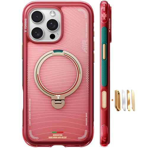 TORRAS Q3 Air x Portuguese Football Federation (FPF) Limitierte Auflage für iPhone 16 Pro hülle mit echtem Airbags Doppelter Schutz & 360° Magnetische