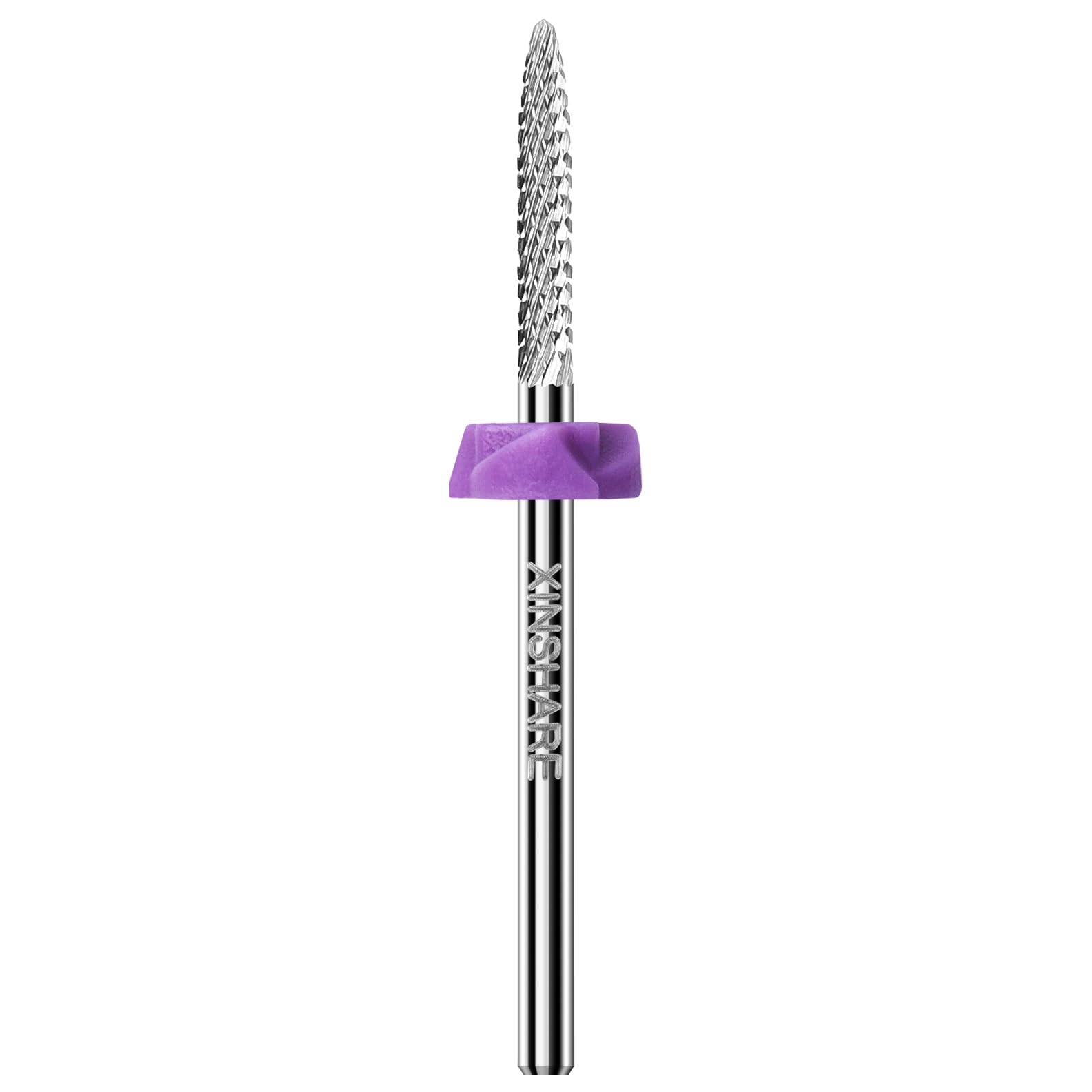 Xinshare Safety Under Nail Cleaner Nail Drill Bit Tungsten Carbide Sliver 3/32" Nail Gel Cuticle Remover Drill Bit for Nail Preparation Manicure Pedicure，Fine