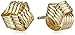 Amazon Essentials Yellow 14K Gold Ribbed Love Knot Stud Earrings, (previously Amazon Collection)