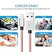 iPhone Cable BULESK 3Pack 10FT Nylon Braided Lightning to USB iPhone Charger Cord for iPhone 7 Plus 6S 6 SE 5S 5C 5, iPad 2 3 4 Mini Air Pro, iPod - Pink