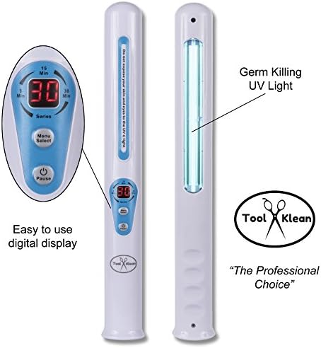 Tool Klean UV Light Stik, USA company, The Professional Choice, destroys germs fast, destroys flea eggs &amp; bed bugs quickly and safely, portable great for travel, easy to use digital timer