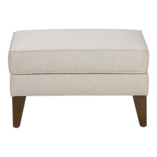 Ethan Allen Emerson Ottoman, Quick Ship, Hailey Ivory