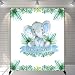 Mehofoto Boy Elephant Baby Shower Backdrop It's A Boy Peanut Baby Shower Background 5x6ft Vinyl Elephant Baby Shower Party Banner Decoration primary