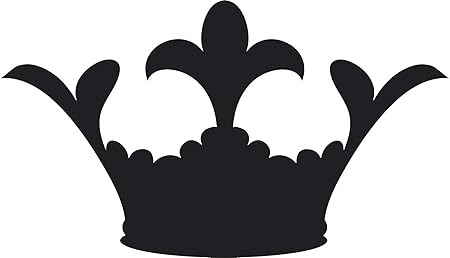 Amazon シンプル ブラック シャドウ シルエット リーガル ロイヤル クラウン 漫画 絵文字 ビニール ステッカー All Sizes ステッカー デカール 車 バイク