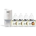 Scent Fill Cinnamon Apple Plug in Air Freshener, Scented Oil Refills, 4 Refills + Diffuser