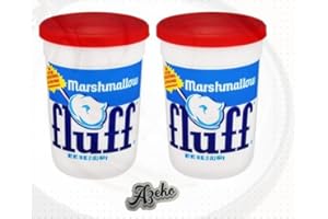 Fluff Marshmallow Spread, 16 oz (Pack of 2) Bundled By Azeko
