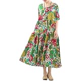 open lace back dress Minibee Women's Ruffle Oversize Casual Midi Dresses with Pockets (S, Army  Green) at Amazon Women's Clothing store main image 0