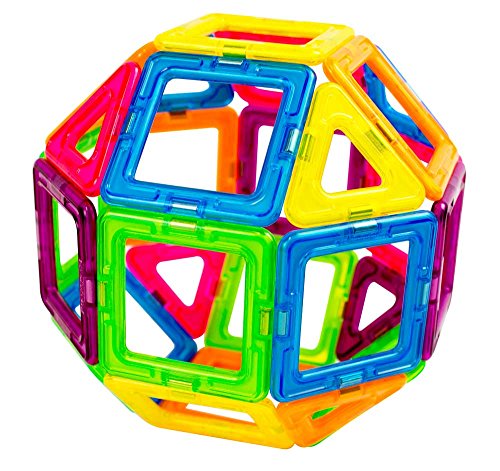 Magformers Neon (30 Piece) Magnetic    Building      Blocks, Educational  Magnetic    Tiles Kit , Magnetic    Construction  STEM Toy Set - Thumbnail 3