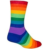 SockGuy Crew 6in Fabulous Cycling/Running Socks (Fabulous - S/M)