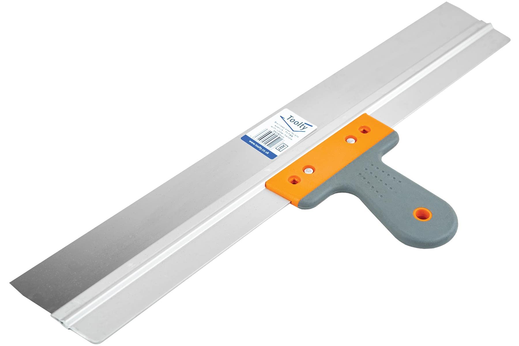 Toolty Stainless Steel Taping Knife, Flexible Wall Putty Knife, Drywall Scraper, Finishing Coat Spatula - 550mm (21.65") - Aluminum - DIY - TLTY-2027