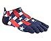 Injinji Run Lightweight No-Show (Medium, Stars & Stripes)