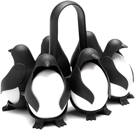 Amazon Co Jp ゆでたまご器 ペンギン 可愛い 6匹 卵蒸し器 卵ホルダー クッカー 調理器具 ゆで卵器 台所収納ラック 冷蔵庫 キッチン 家庭用 黒 ホーム キッチン