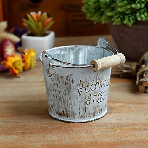 BESTOMZ Mini Metal Buckets Candy Box Flower Bucket Wedding Christmas Decoration (3.15 inch) - Thumbnail 4