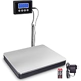 Fuzion Shipping Scale 360lb with High Accuracy, Stainless Steel Heavy Duty Postal Scale with Timer/Hold/Tare, Digital Postage