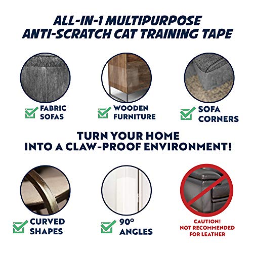 Panther Armor Cat Scratch Deterrent Tape 12 Double Sided Anti