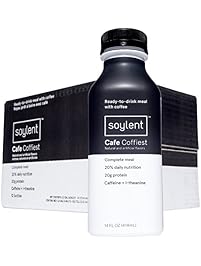 Soylent Meal Replacement Drink, Cafe Coffiest, 14 oz Bottles, Pack of 12