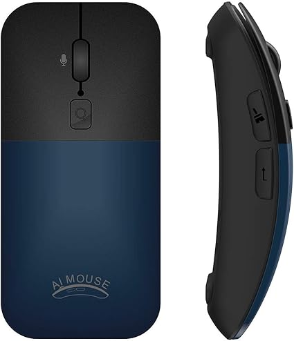 Ganshe Bm01 Intelligente Voice Traduzione Wireless Mouse Grigio Color Blue Amazon It Elettronica