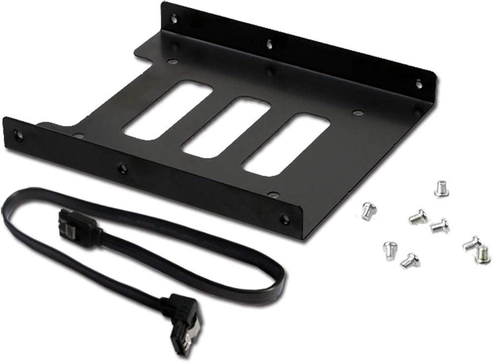 Valuegist 2.5 to 3.5 SSD HDD Mounting Bracket Adapter SATA 3.0 Cable