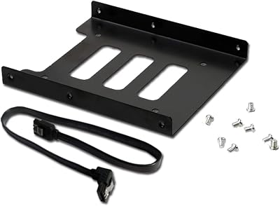 Valuegist 2.5 to 3.5 SSD HDD Mounting Bracket Adapter SATA 3.0 Cable