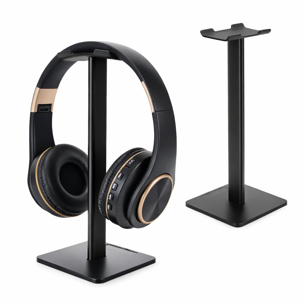 Digicharge Headphone Stand – Universal Gaming Headset Holder for SteelSeries, JBL, Sony, Logitech – Desktop Mount for Over-Ear, On-Ear Headphones