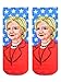 Living Royal People Crew Socks, 3D Print, Colorful & Durable, One Size Fits Most, Made in USA, Hillary Clinton Design