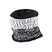 Winter Warm Knit Hat Neck Warmer Set for Men and Women, Warm Fleece Lined Wool by REDESS Black, One size fits most