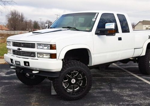 ModifyStreet Power Towing Mirrors with Amber Turn Signal & Defrost for 88-99 Chevy/GMC C/K 1500, 88-00 Chevy/GMC C/K 2500/3500, 92-99 Chevy/GMC Suburban 1500/2500, 95-99 Chevy Tahoe, 92-99 GMC Yukon