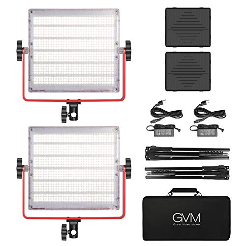 GVM LED Video Light Panel with Tripod APP Control RGB 1200D for Photography Studio, Youtube and Conference