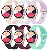 6 Pack Sport Bands for Samsung Galaxy Watch Active 2 40mm 44mm & Active 40mm & Galaxy Watch 3 41mm & Galaxy Watch 42mm…