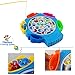 Electronic Fishing Game Toy with Rods Pole Rotating Board Musical Fish Water Table Toys Fine Motor Skills Development Brain Teaser Kids Indoor Activities Birthday Gift for Toddlers 3 4 5 6 Years Old