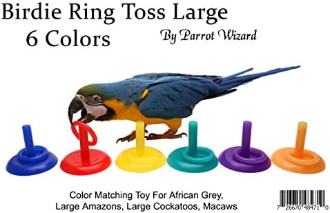 Birdie Ring Toss Trick for Parrots