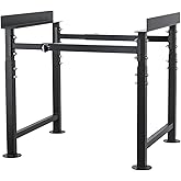 MayBee Adjustable Metal Bee Hive Stand, Adjustable Height(16.1”-20.9”) Hive Stand, Adjustable Width(15”-19”) Bee Hive Frame Stands Hive Stand Frame