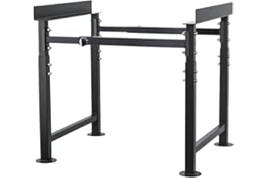 MayBee Adjustable Metal Bee Hive Stand, Adjustable Height(16.1”-20.9”) Hive Stand, Adjustable Width(15”-19”) Bee Hive Frame Stands Hive Stand Frame