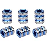 DEKEENSTAR Titanium Paracord Beads Lanyard Bead for Knife Zipper Pull Paracord Jewelry Flashlight Knuckles Bracelet Necklace EDC Lanyard Beads Parocord Bead Pendant