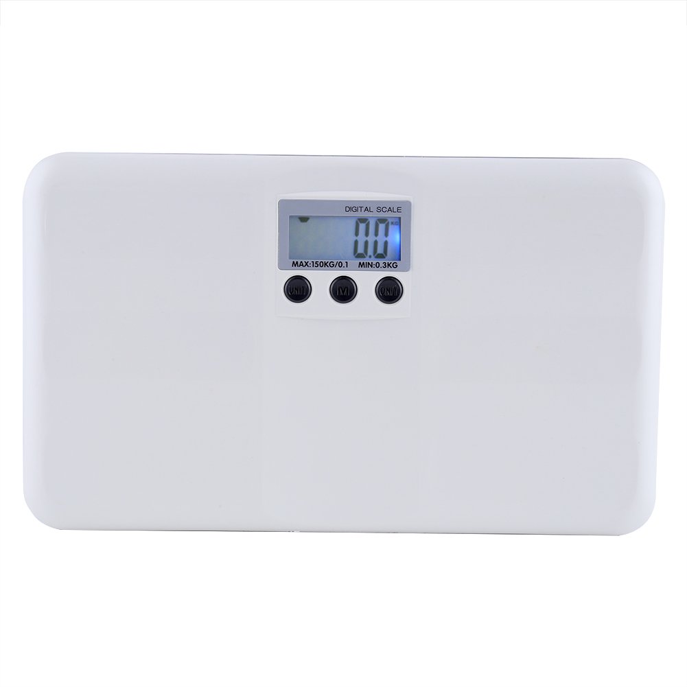 Digital Body Weight Scale Baby Pet Weighting Scale LCD Display with Backlight, 0.66lbs-330 Lbs