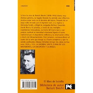 La medida & Santa Juana de los Mataderos & La excepcion y la regla / The Decision & Saint Joan of the Stockyards & The Exception and the Rule (Spanish