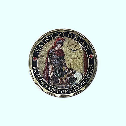 Saint Florian Firefighters Prayer Challenge Coin