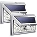 Litom 24 LED Solar Light, Super Bright Motion Sensor Outdoor Lights Wide Angle with 6 LEDs Wireless Waterproof Security Lights for Front Door, Patio, Deck, Yard, Garden-2 Pack