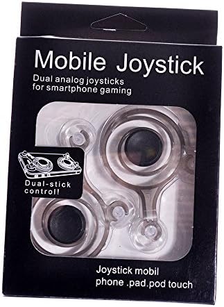 Big Dipper 2 pcs Mobile Joystick Mini Joysticks for Phone Touch Screen Mobile Joystick Controller (Black)